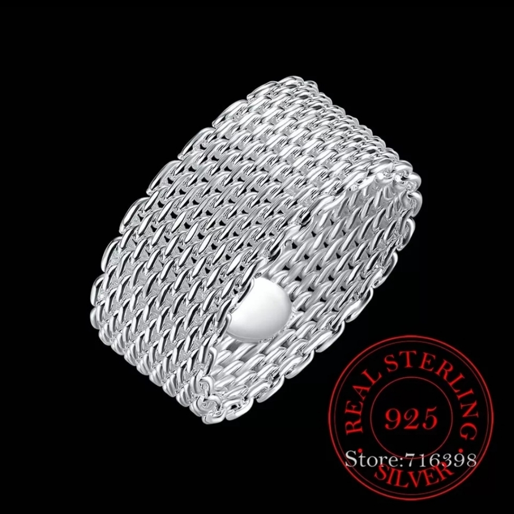 Stearling silver think ring